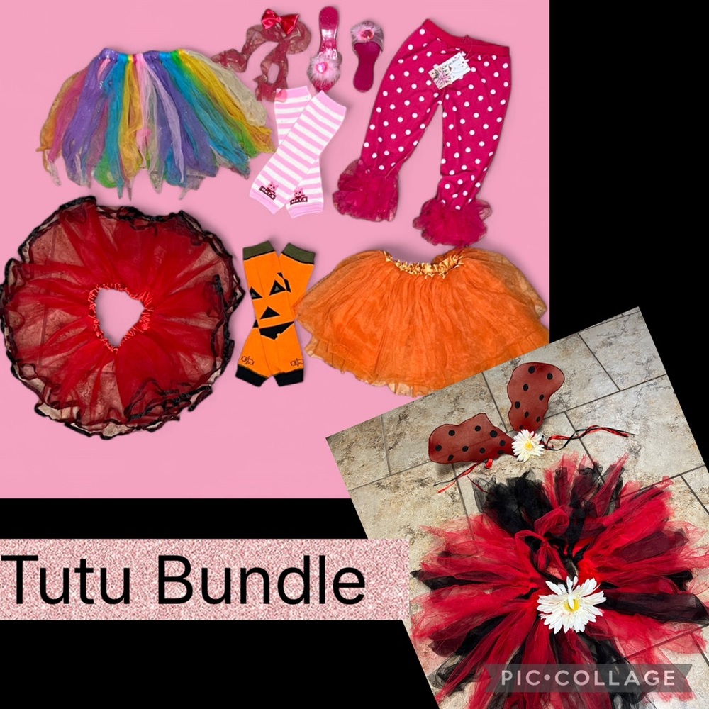 Colorful Tutu and Costume Bundle
